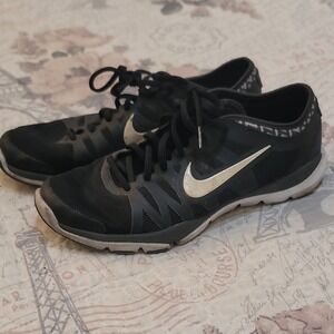 Nike Black Sneakers with White Swoosh